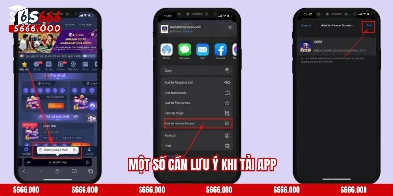 Tải App S666 - Hướng Dẫn Các Thao Tác Mới Nhất 2025! 4 Một số cần lưu ý khi tải app